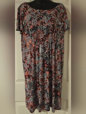 Daisy Fuentes Print Dress Large